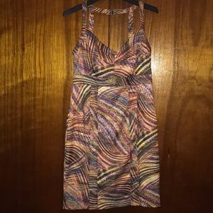 Alberto makali multicolored cocktail dress